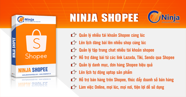 Phần mềm quản lý bán hàng ninja Shopee