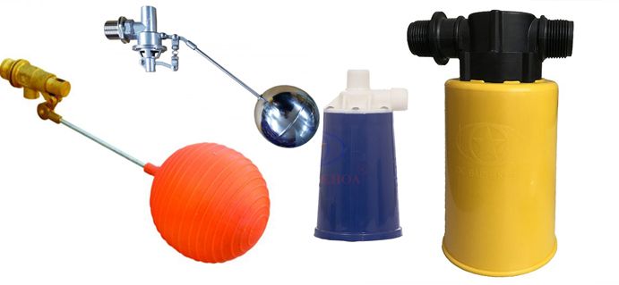 3 loại phao cơ bồn nước có bóng bao gồm: nhựa, inox, đồng
